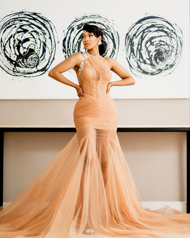 NUDE TULLE GOWN Consultation